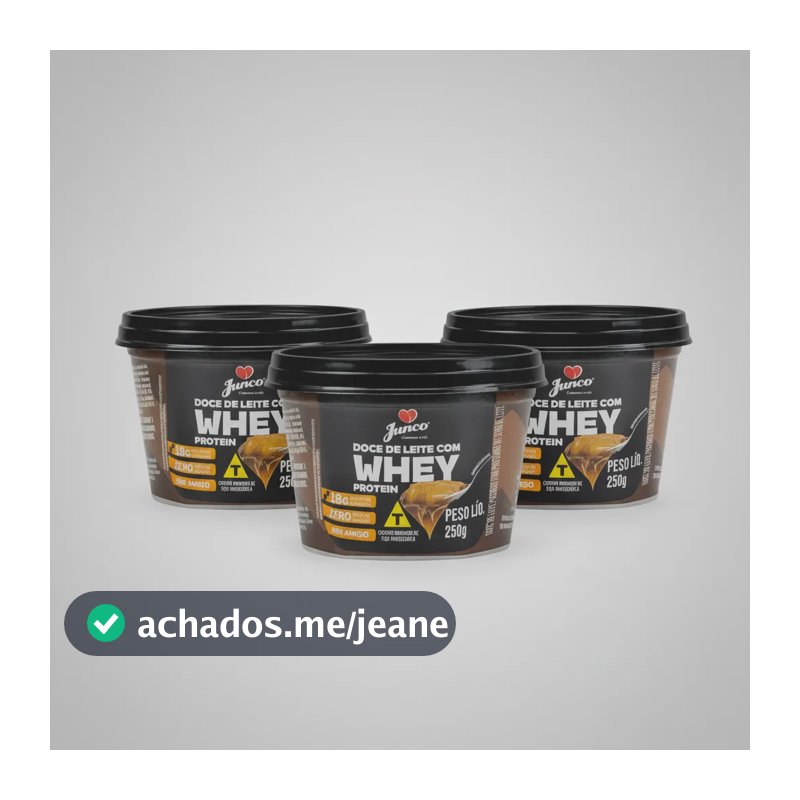 Kit 3 Unidades Doce De Leite Com Whey Protein 250g - Junco