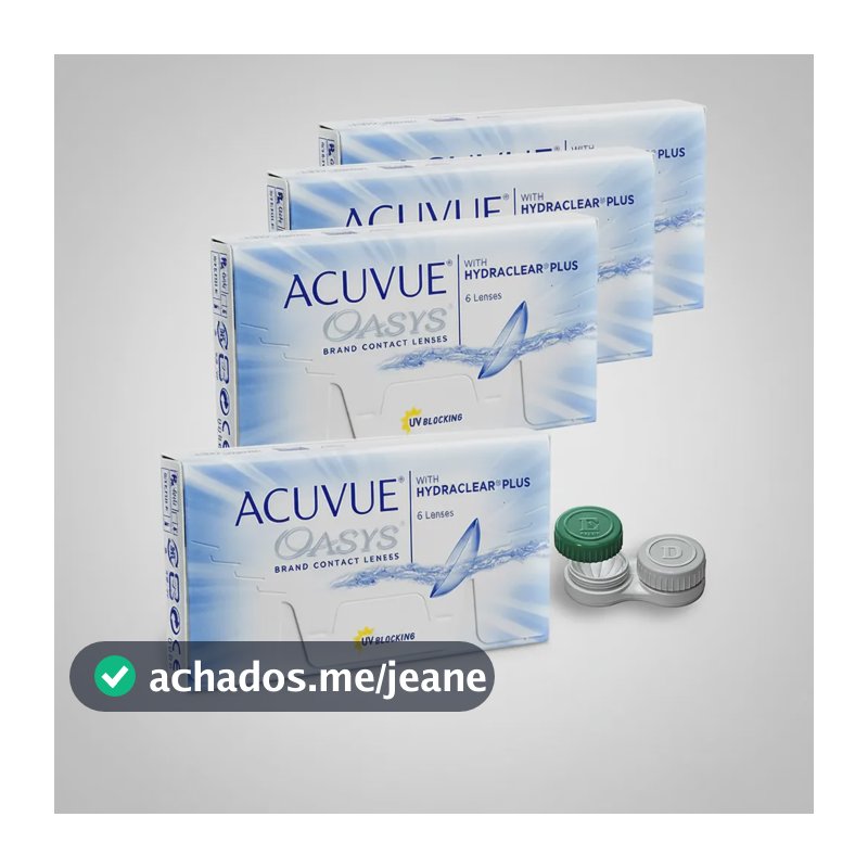 Lente De Contato Acuvue Oasys Combo 3+1 Grátis Incolor