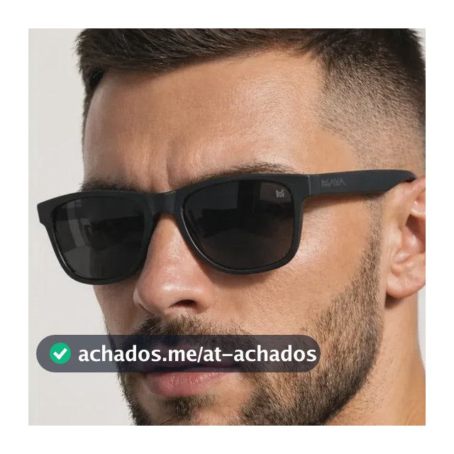 Óculos De Sol Masculino Quadrado com Proteção Premium Uv400 Preto + Case