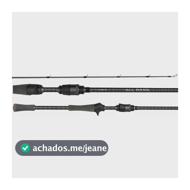 Vara Carretilha Saint All Bass 1,91m 6-14lbs Im10 - 1 Parte Preto