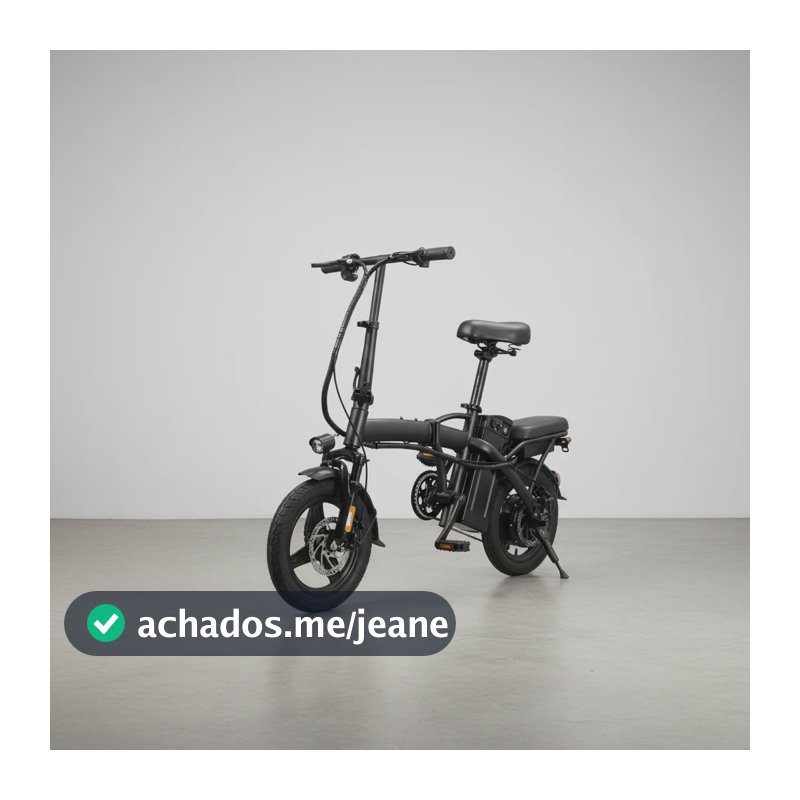 Bicicleta Elétrica Dobrável Zj Scooter 550w 25km/h 48v 12a Preto