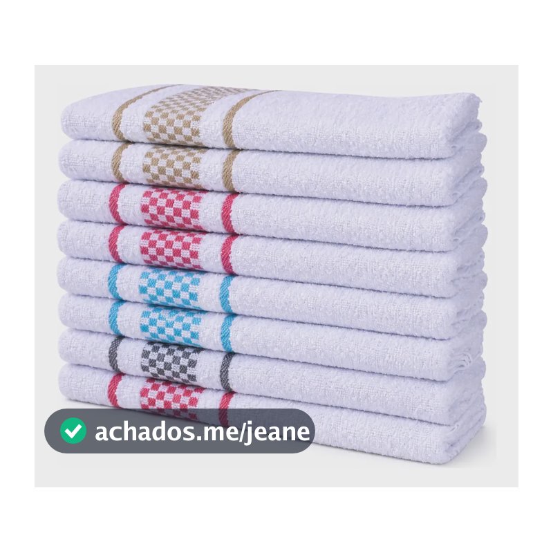 Kit 10 Toalhas De Pano De Copa Felpudo Íris - 100% Algodão Sortido Lisa