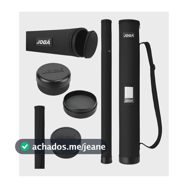 Tubo Porta Varas C/ Tubo Pvc Interno 2,00m Jogá  Explorer Preto