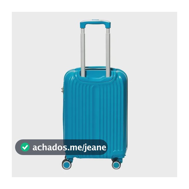 Mala Pequena Up4you Bombinhas 4 Rodas 55x23x36 Cm Luxcel Azul Lisa