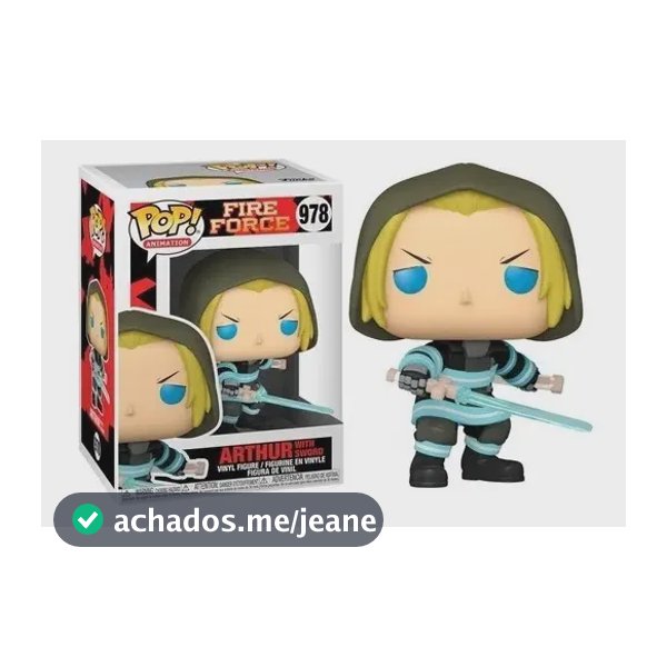 Boneco Funko Pop! Fire Force: Arthur com Espada