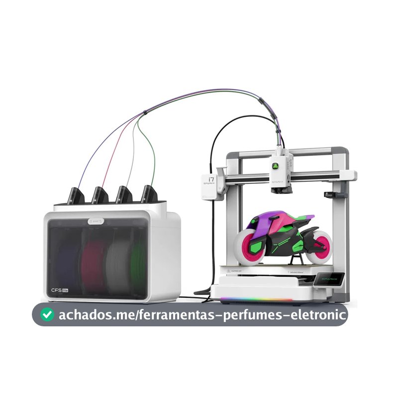 Impressora 3D Creality Maker Sparkx I7 Combo Multicolorida, para Foto 3D sem Modelagem