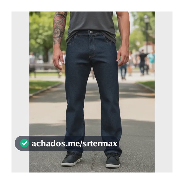 Calça Jeans Masculina Grossa Para Trabalho Boca Larga Balão