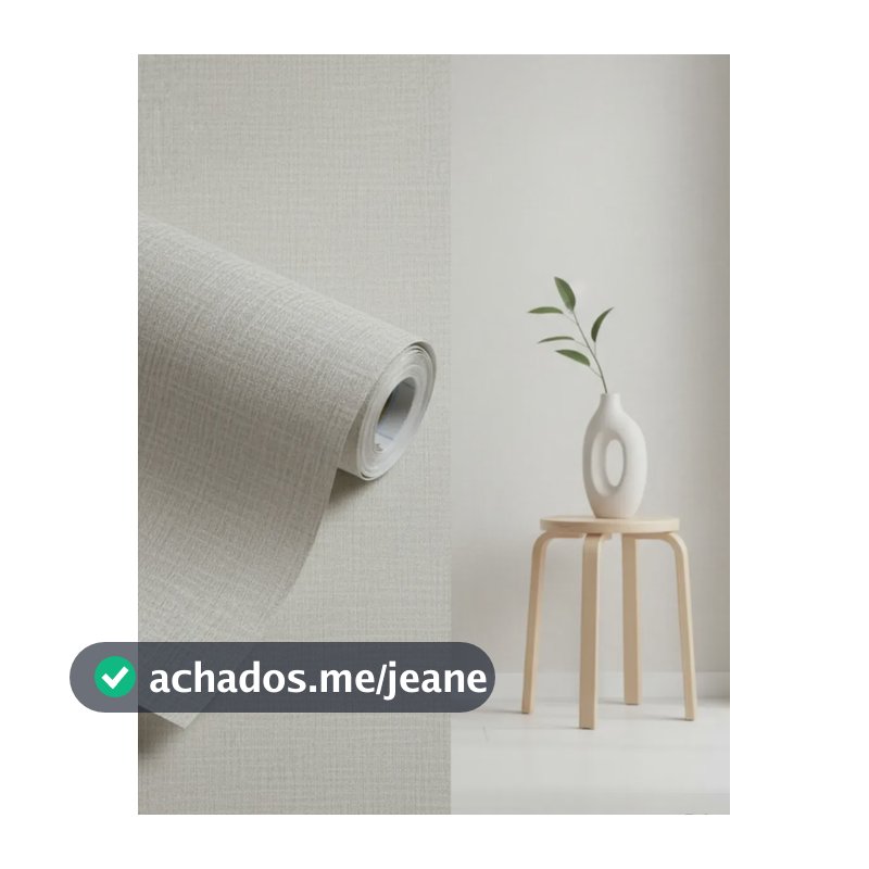 Papel De Parede Linho Lavável Autocolante Rolo Adesivo 5m Linho Bege