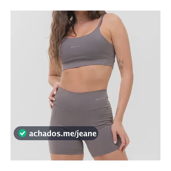 Conjunto Feminino Academia Fitness Shorts E Top Poliamida