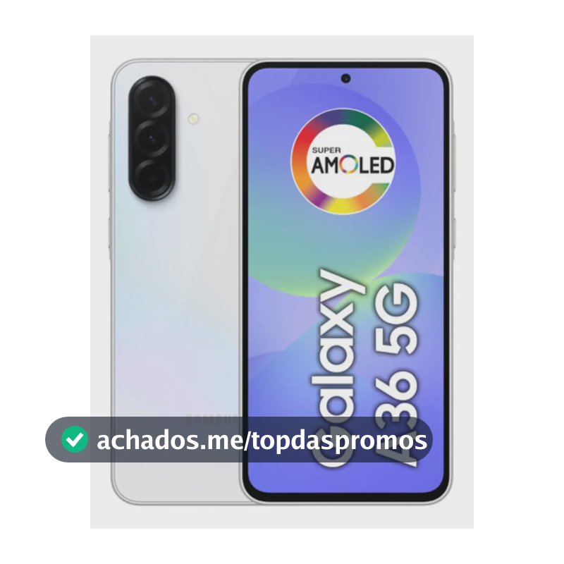 Smartphone Samsung Galaxy A36 5G 256GB 8GB Super Amoled 6.7'' Câmera Tripla 50MP Selfie 12MP 5000 mAh Ip67 NFC Dual Sim Recursos IA - Branco