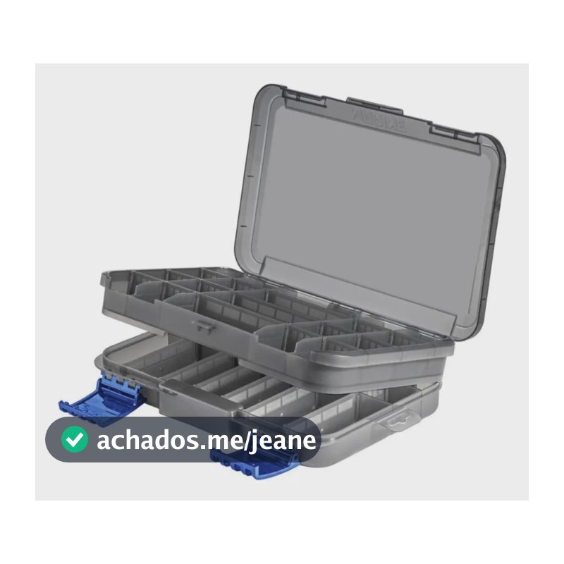 Caixa de Pesca Marine Sports Tackle Box DL355 8 Divisões Cinza Plástico