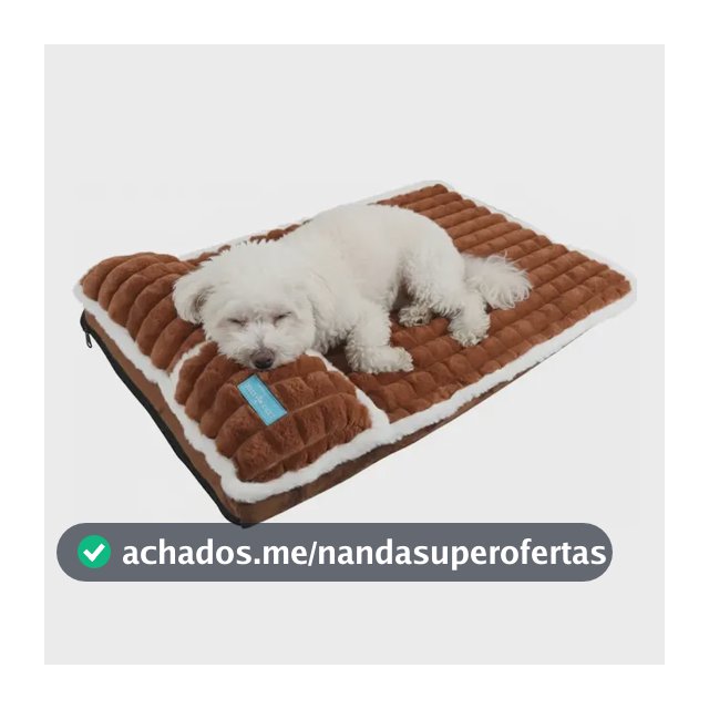 Cama Colchão Ortopédica Duke & Dixie Para Cães Comfort Antiderrapante Marrom