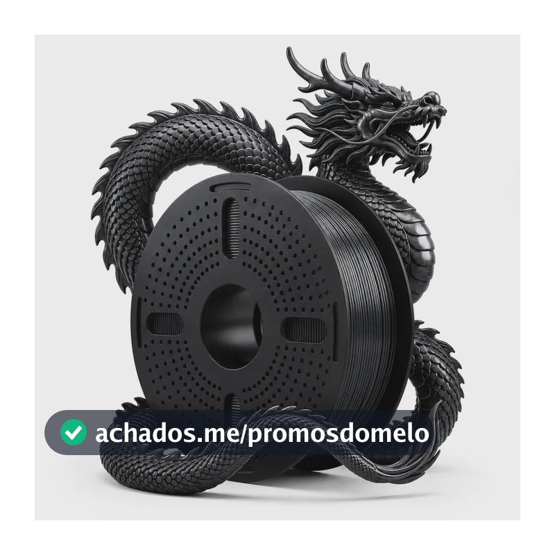 Filamento Impressora 3d Pla Silk Seda Print Pulse Cor: Preto