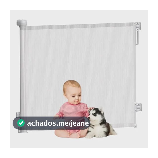 Grade De Segurança Retrátil 140cm | Ajustável P/ Bebês E Pet