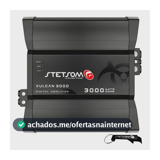 Modulo Stetsom Vulcan 3000 2 Ohm Amplificador 3000w Promoção