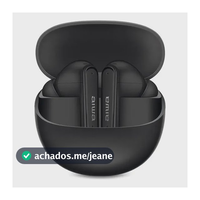 Fone de Ouvido Eardbud AIWA AWS-EB-04-B Bluetooth IPX4 ANC 26 Horas de bateria
