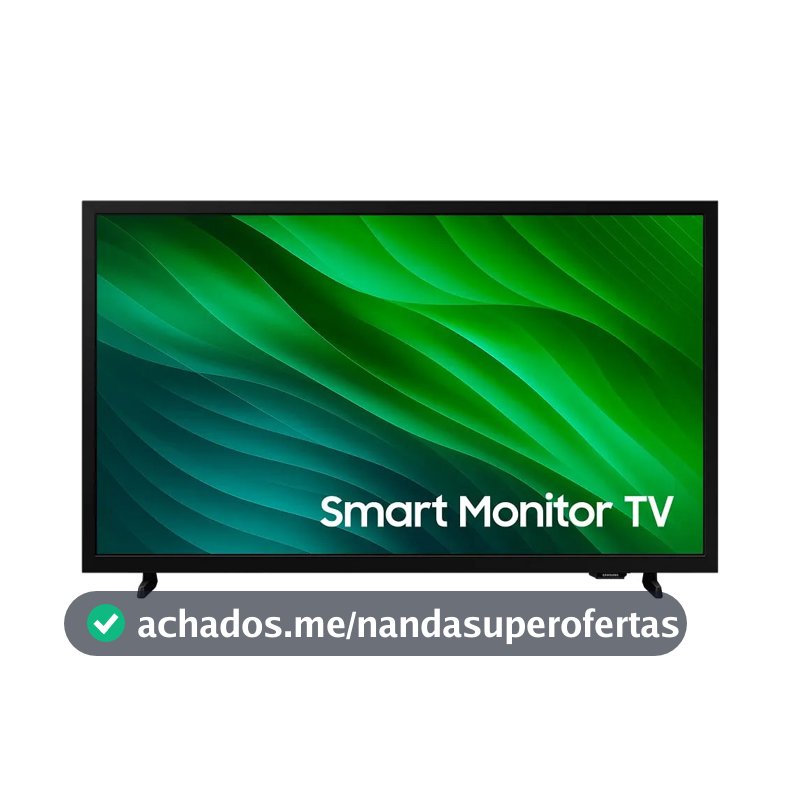 Smart Tv Samsung 32'' Hd Tizen Hdr Wi-fi Hdmi Monitor Bivolt Preta Preto