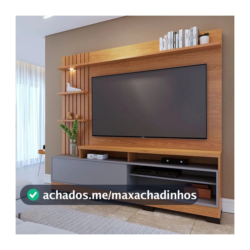 Estante Home Theater Para Tvs Até 65 Polegadas Com Led 1 Wt
