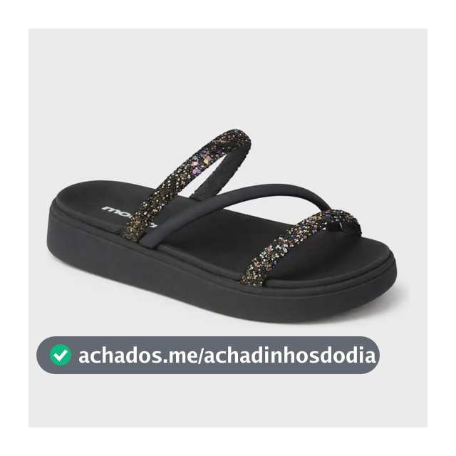 Sandália Feminina Brilho Strass Tendência Moda Original