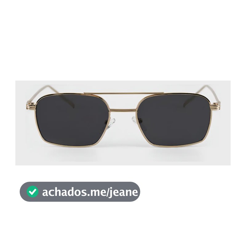 Óculos De Sol Quadrado Smith Black Gold Saint Germain