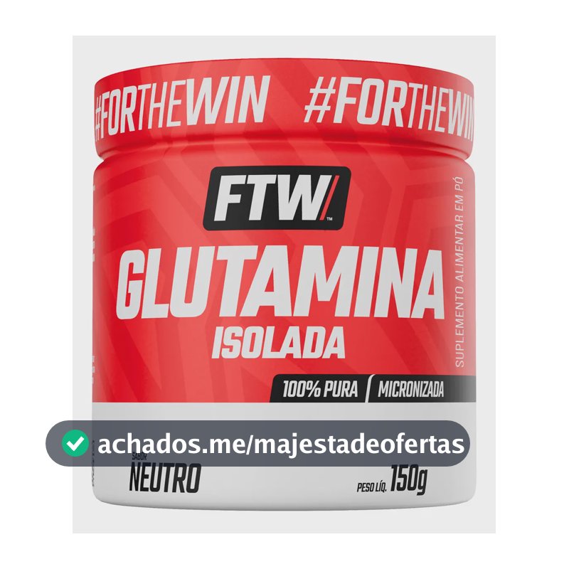 Glutamina Micronizada Isolada - 150g Neutro - Ftw Sabor Sem sabor