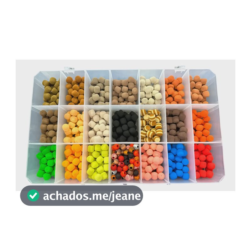 Kit Estojo 500 Eva Boleado E 100 Miçanga P/ Anteninha Pesca Variadas