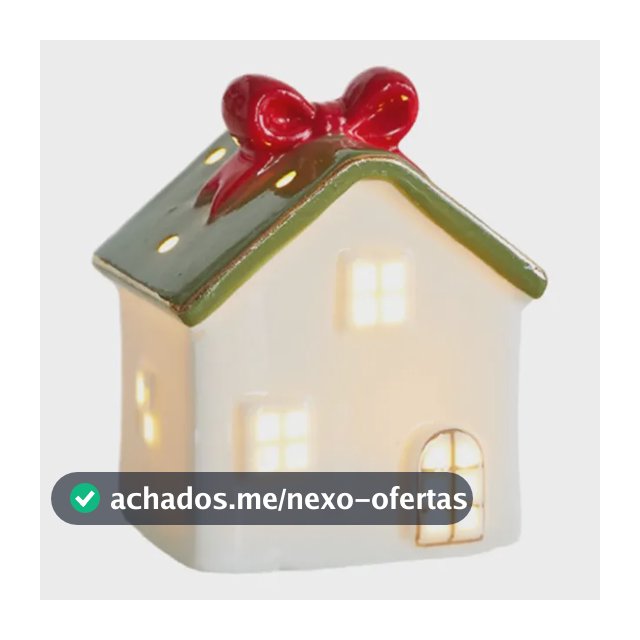Enfeite De Mesa De Cerâmica Iluminado Para Natal A C