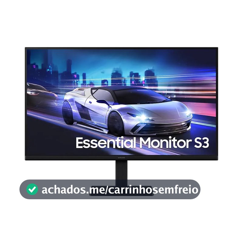 Monitor Gamer Samsung Essential S3, 24" FHD, 120 Hz, HDMI, Preto