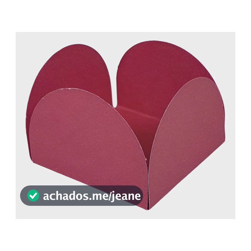 Forminha para Doces 4 Pétalas Empório Box: Kit com 1.000 Unidades Marsala