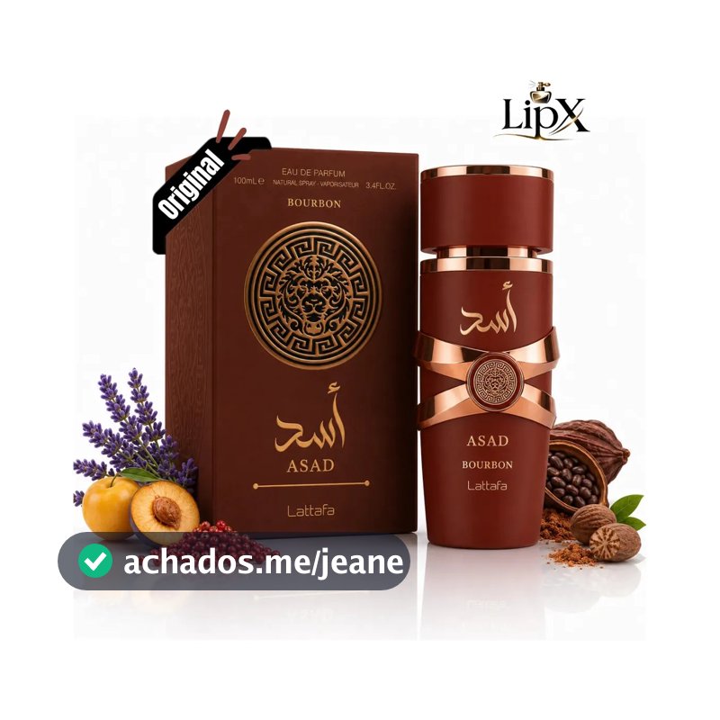Perfume Árabe Asad Bourbon 100ml Lipx