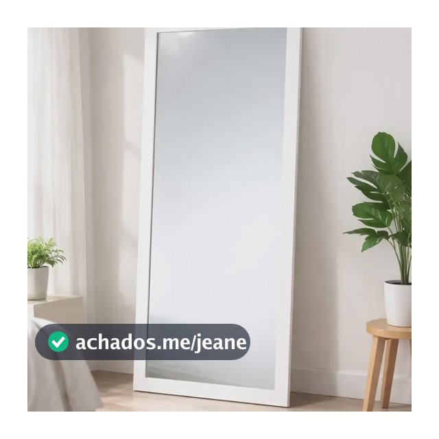 Espelho De Corpo Inteiro Com Moldura De Madeira 80x40