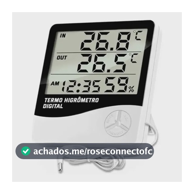 Termo Higrômetro Sensor De Temperatura E Umidade Digital
