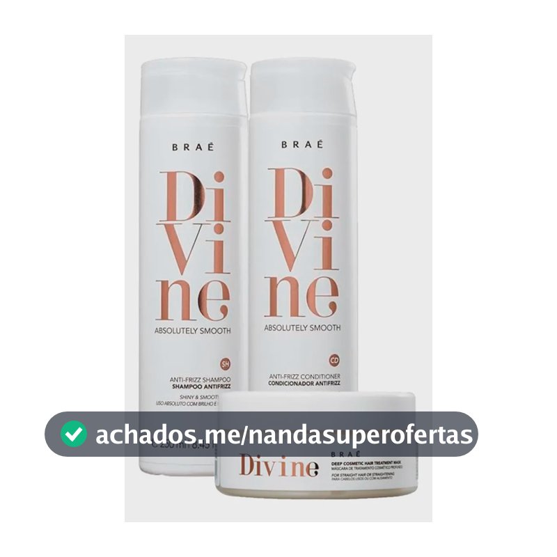 Braé Kit Divine Shampoo + Condicionador + Máscara