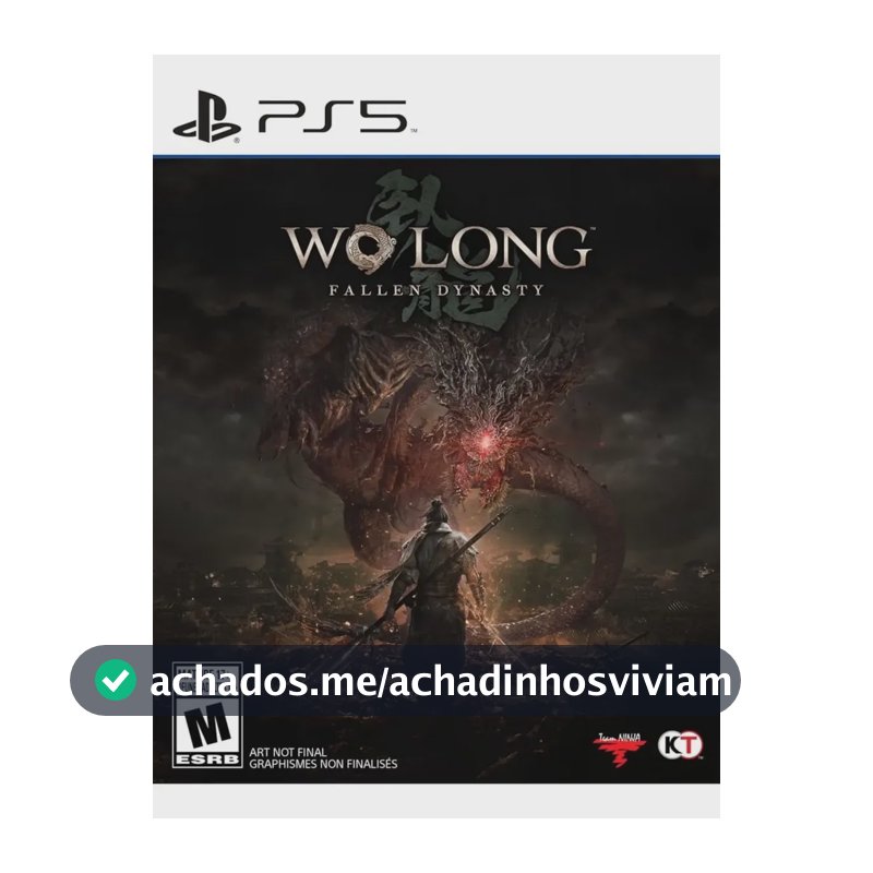 Jogo Wo Long Fallen Dynasty Ps5 Midia Fisica