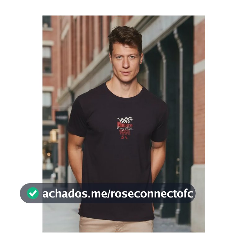 Camiseta Monaco 1991 Reserva Preto Senna Monaco G Estampa Localizada