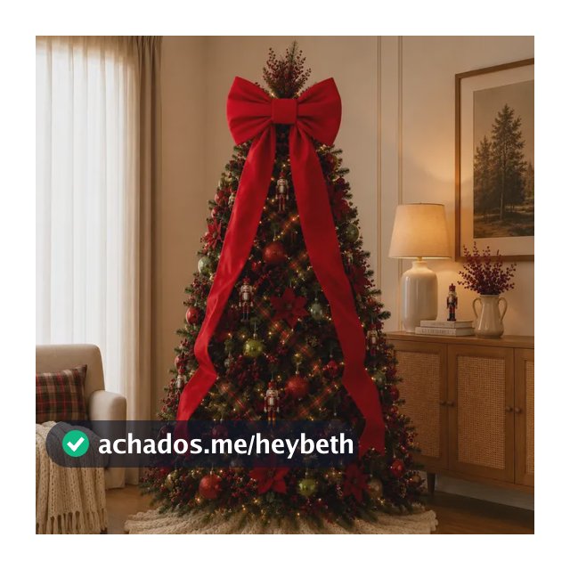 Laço Gigante 60cm Árvore Natal Enfeite Porta Decoração Cores