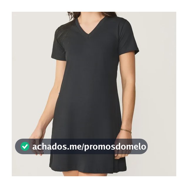 Vestido Feminino Manga Curta Decote V Curto Tribo Livre