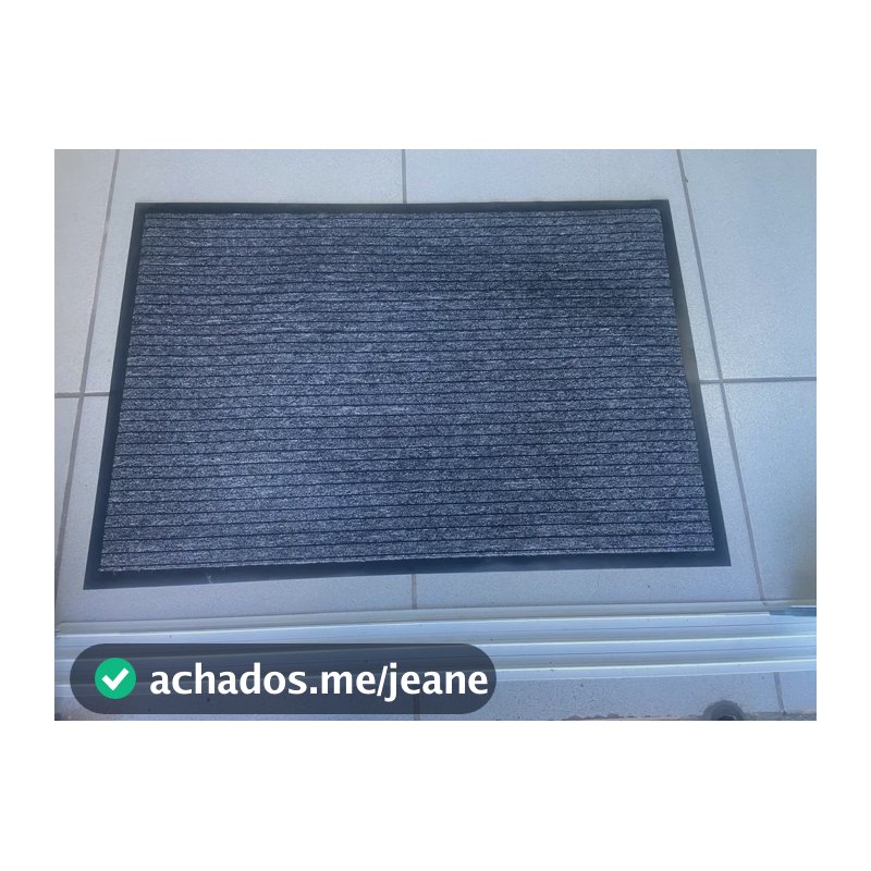 Tapete Kapazi Duo Pvc Preto Unik 70x100cm. 1 M 70 Cm Preto