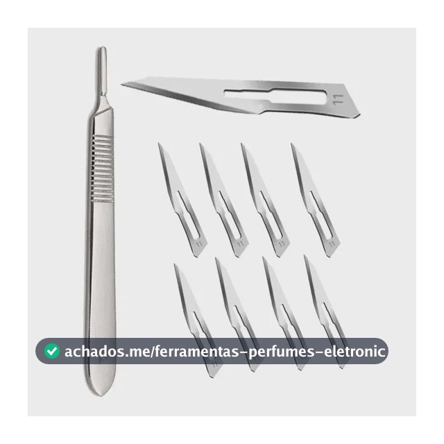 Kit De Podologia 10 Lamina De Bisturi Numero 11 + Cabo N3