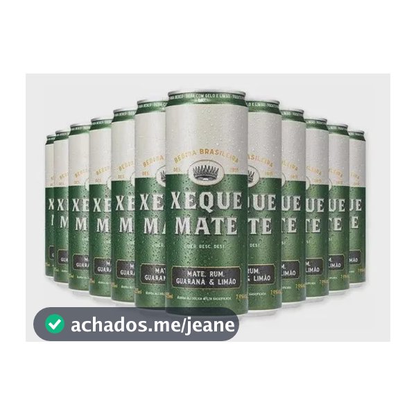 Kit 12 Bebida mista de rum Xeque Mate Draft - 355ml