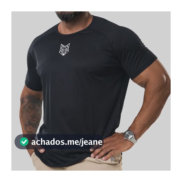 Camiseta Dry Perfomance Lobo Geométrico Alpha