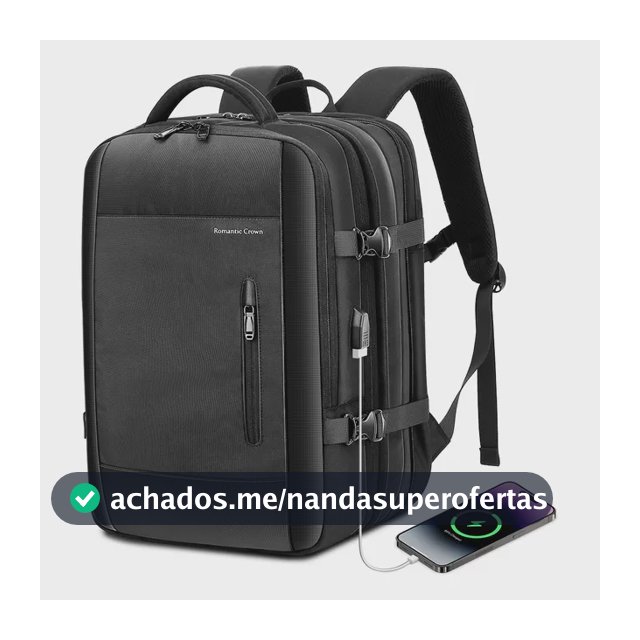 Mochila Viagem Executiva Grande Notebook Masculina Feminina