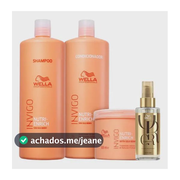 Kit Wella Professionals Invigo Nutri-Enrich + Oil Reflections