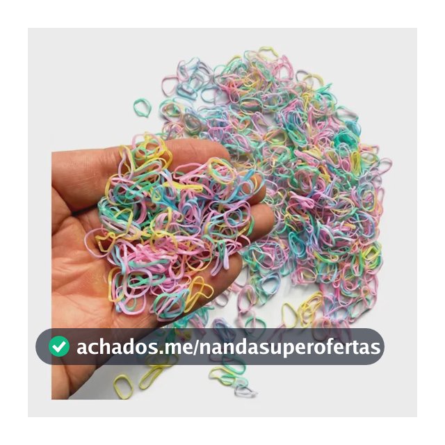 5.000 Elástico Pet Fininha Borrachinha Penteado Resistentes