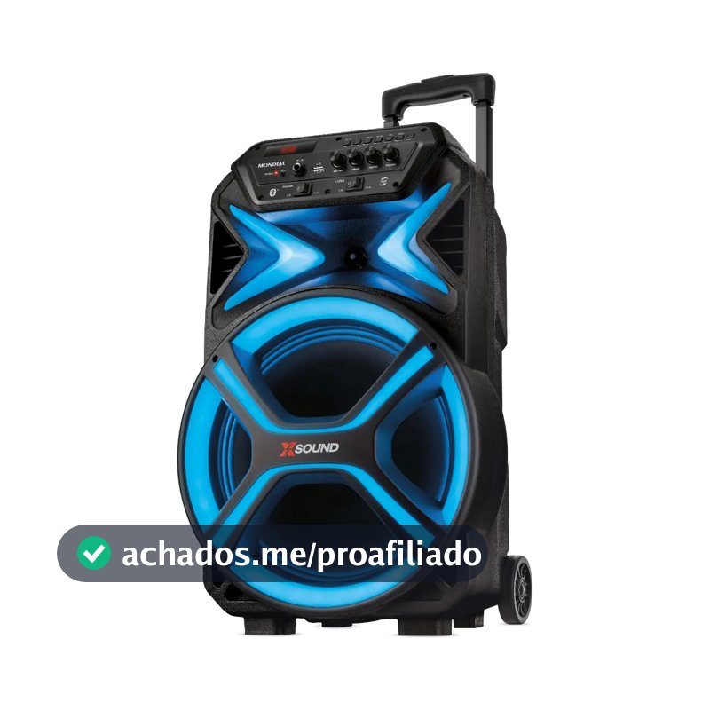 Caixa Amplificada CM-550-L 550w Rms Preta Mondial Bivolt Preto