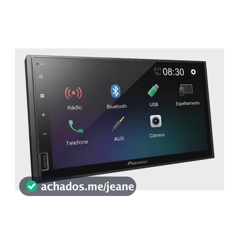 Multimídia Pioneer Dmh-145br 7' Pol Usb Espelhamento Android Cor Preto