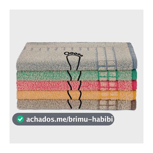 Kit 05 Tapete P/ Banheiro Felpudo 45x70cm 100%algodão Oferta