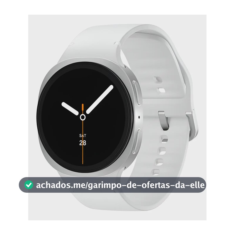 Samsung Galaxy Watch8 Smartwatch 40mm Lte, Galaxy Ai Caixa Prata Pulseira Prata Bisel Prata