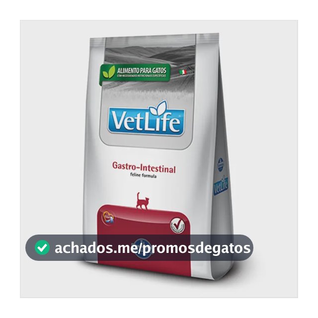 Ração Seca Farmina Vetlife Para Gato Gastro Intestinal 2kg