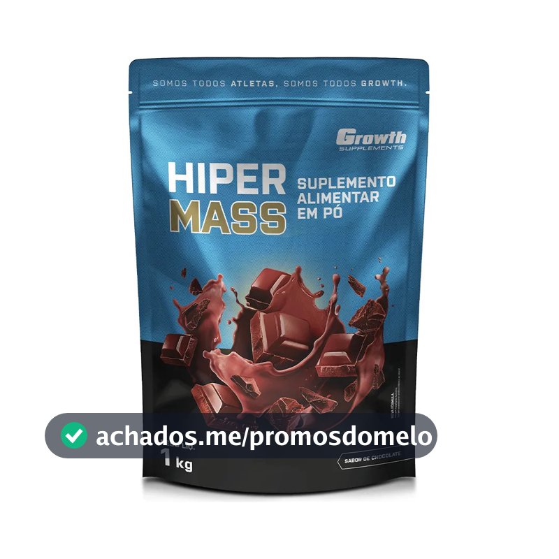 Hiper Mass 1kg Growth Supplements - Sabor Chocolate